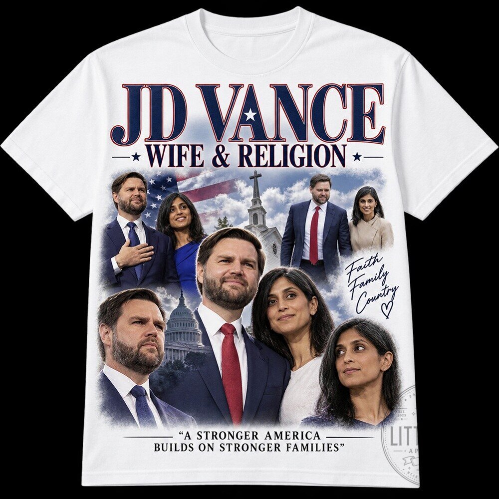 JD Vance Wife Religion Shirt for Fans - Soft Cotton Comfort