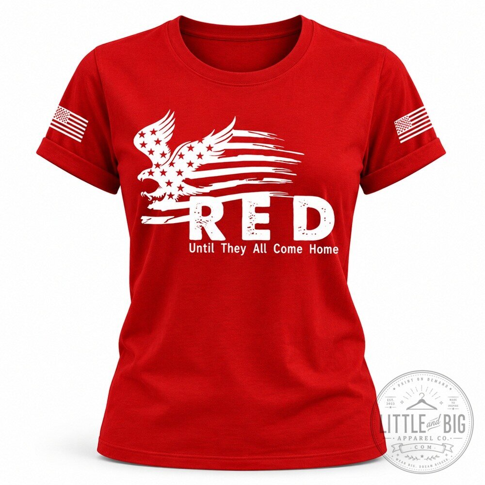 Women's Red Friday Patriotic T-Shirt for Ultimate Team Spirit