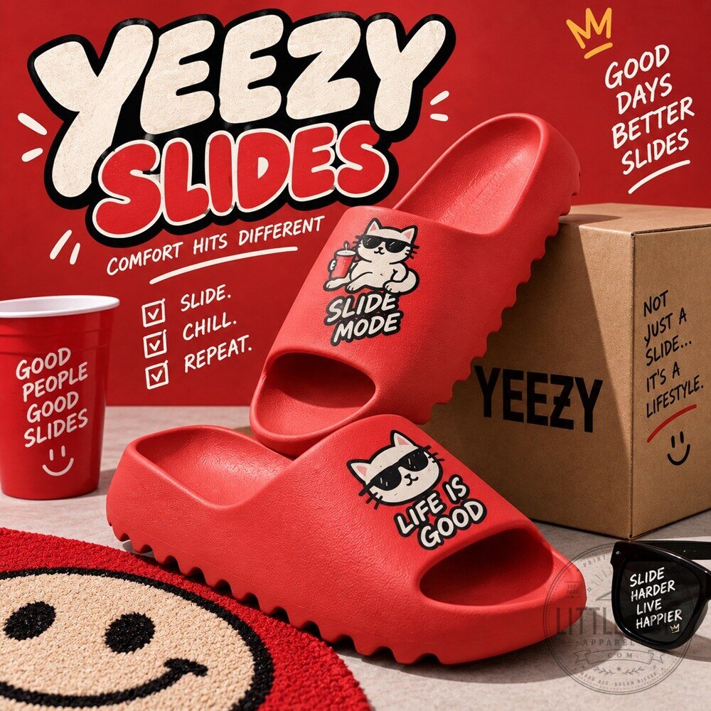 Yeezy Slides for Bold Comfort and Style Vibrant Red