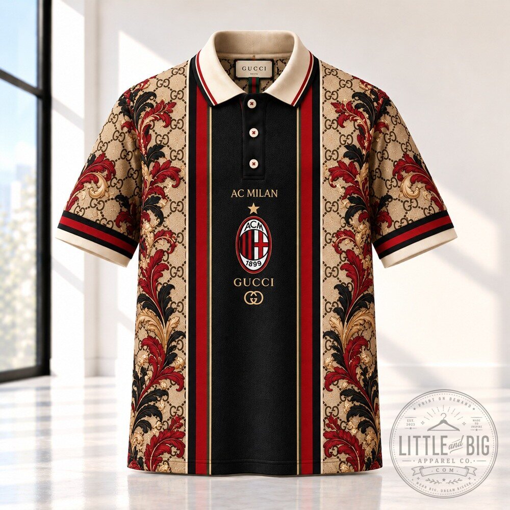 AC Milan Vintage Polo Shirt for Stylish Game Day Attire