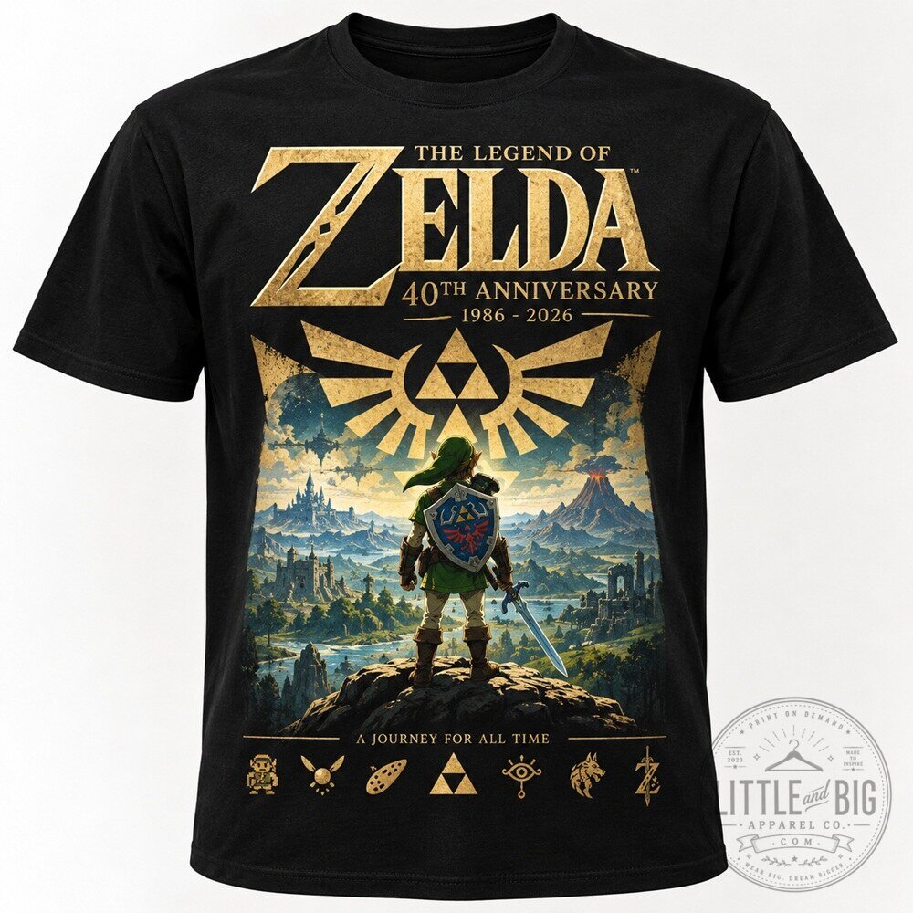 Zelda 40th Anniversary Shirt for Fans Celebrate