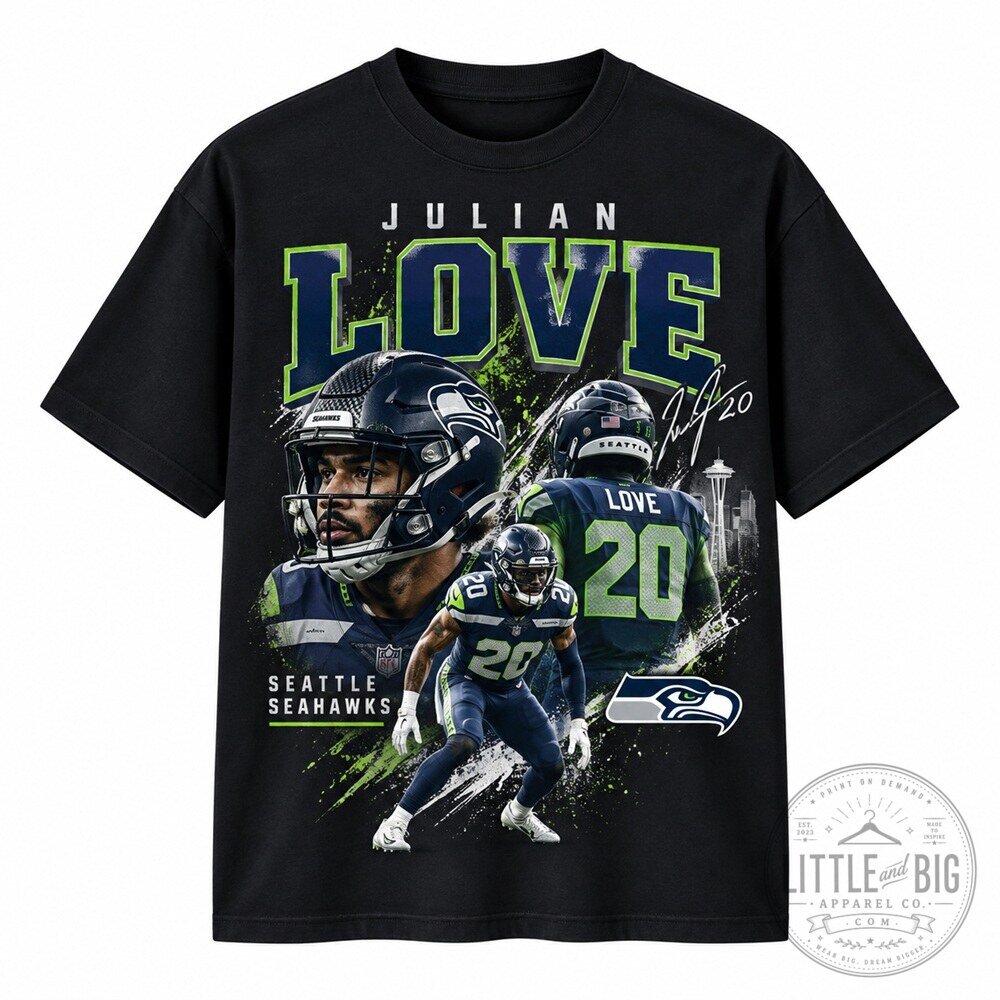 Julian Love Shirt Black Short Sleeve Fan Tee