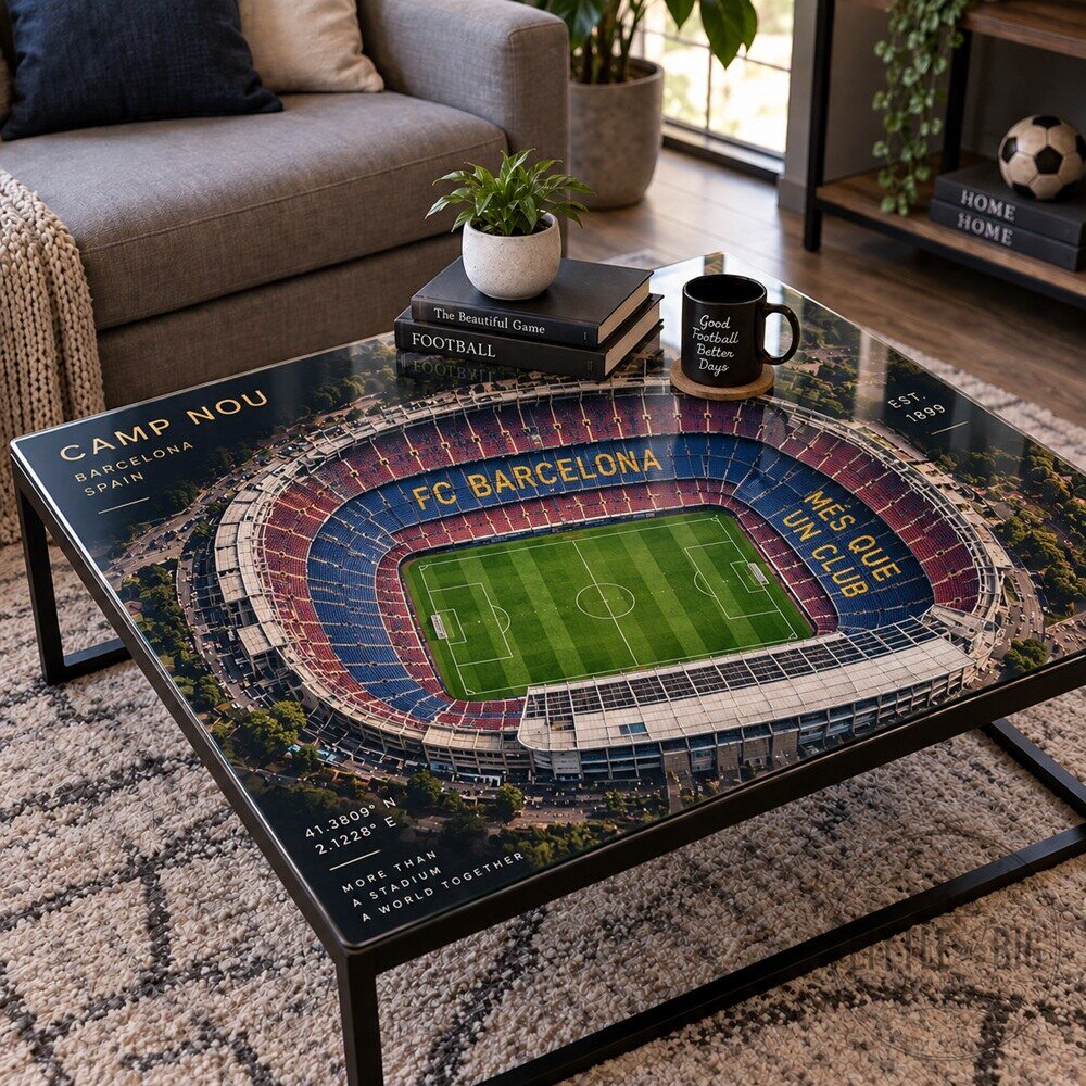 Barcelona x Camp Nou Coffee Table x Barcelona Football Stadium Hot Trend 2026