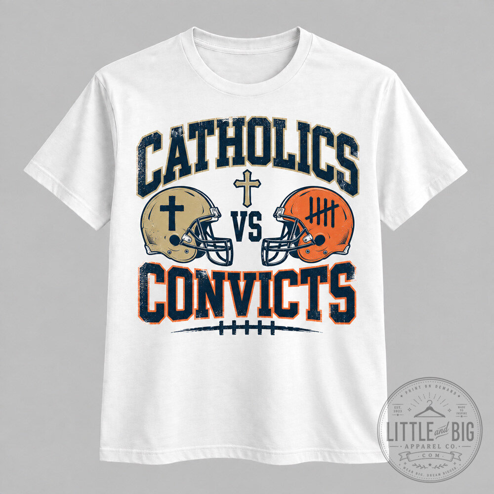 Catholics vs Convicts Shirt for Game Day Spirit and Fan Pride