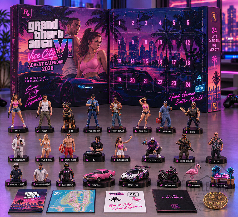 GTA 6 Advent Calendar 2026 – 24 Days Vice City Figures