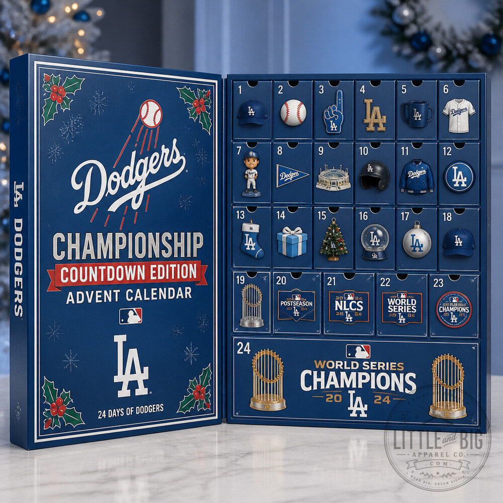 24 Day Dodgers Baseball Advent Calendar With Postseason and Championship Collectibles