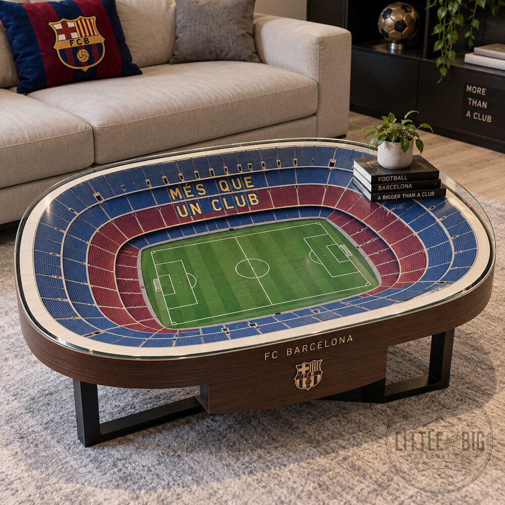 "Barcelona Fan Coffee Table, GTA 6 Advent Calendar: Unique Gift Ideas" 3 Barcelona Fan x Camp Nou Inspired Coffee Table