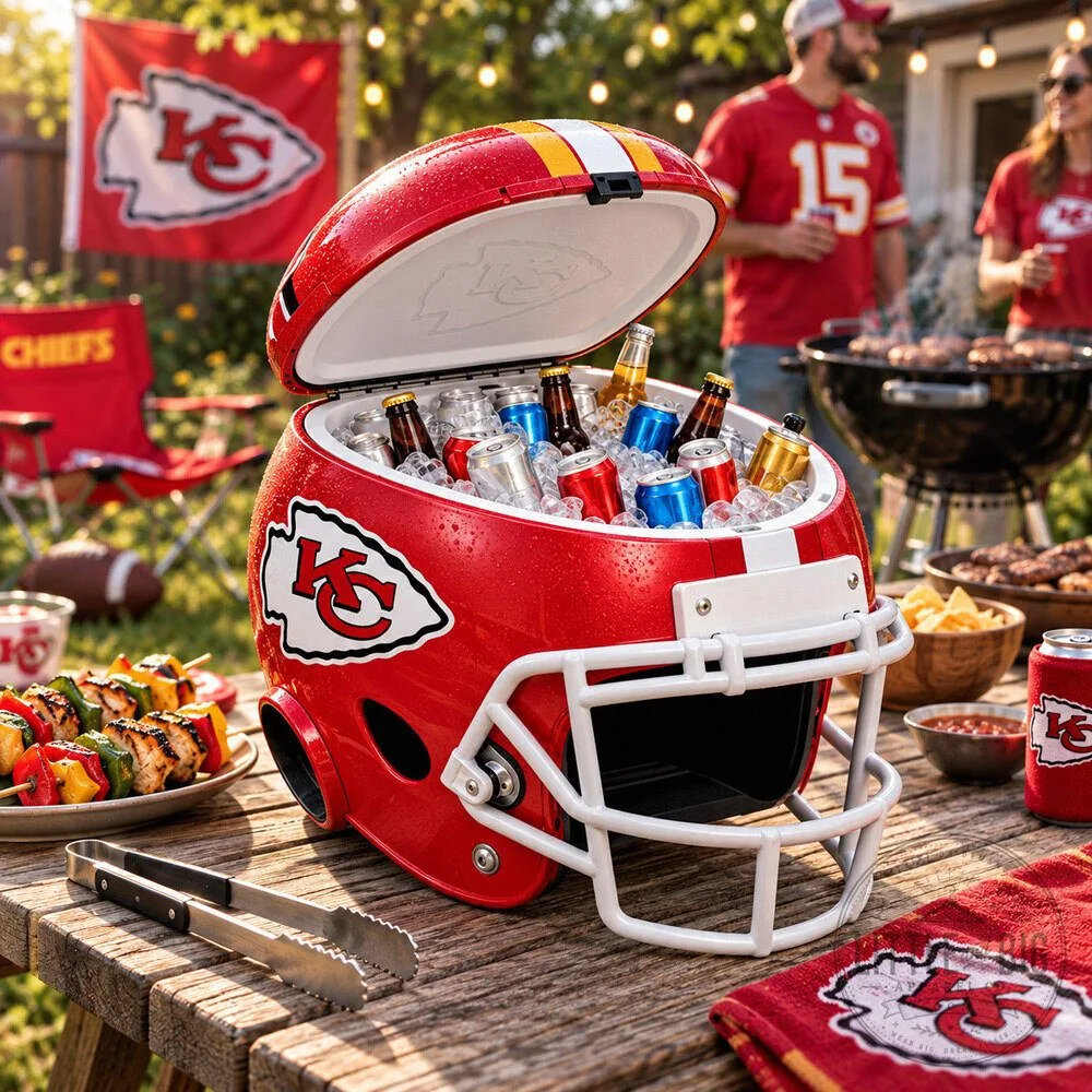 "Ultimate 2026 Kansas City Chiefs Helmet Cooler: Fan Essential Gear" 36 Kansas City Chiefs Football Helmet Cooler 2026
