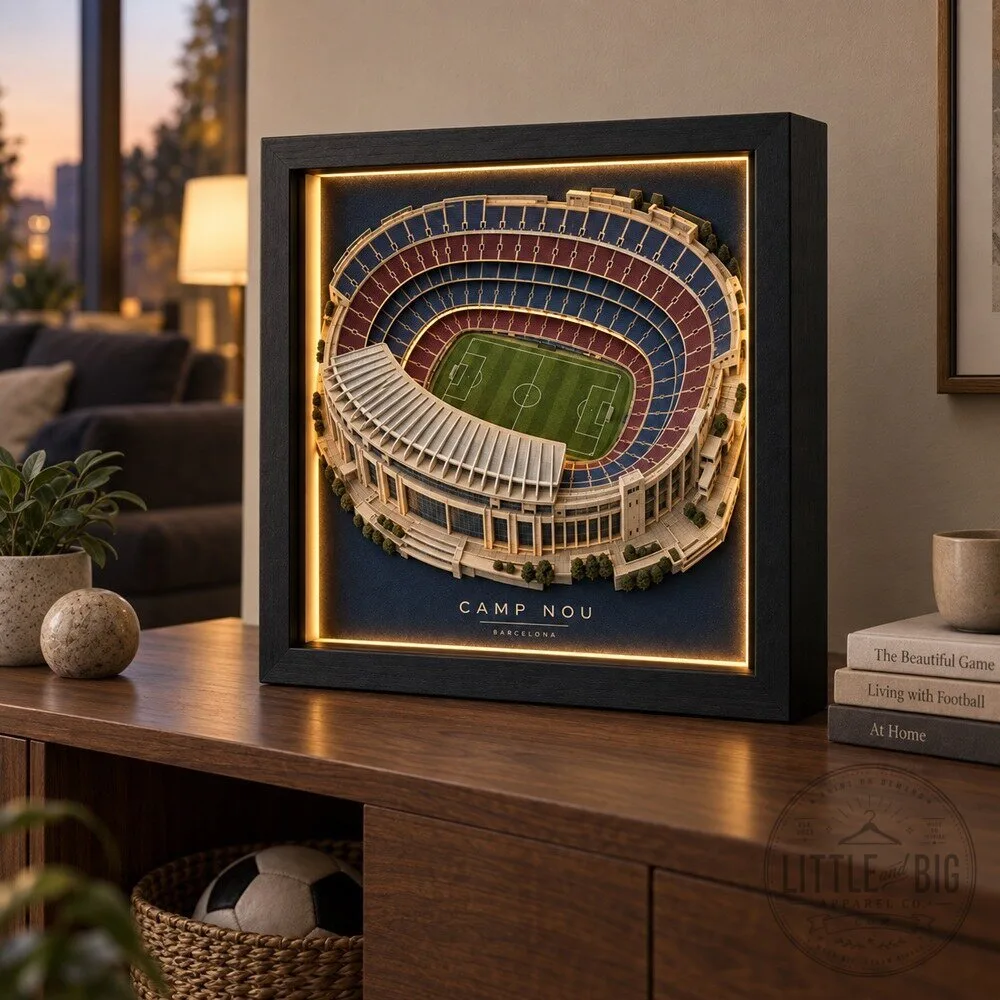 Camp Nou LED Shadow Box for FC Barcelona Fan