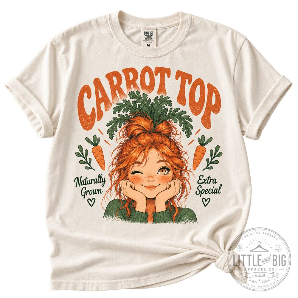 "Top Trending Fan Apparel: Unique Shirts and Decor for 2026" 24 Carrot Top Redhead Identity Shirt for Unique Fan Style