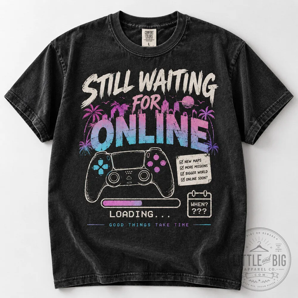 GTA VI x Shirt Funny Gaming Release Date Loading Graphic Tee