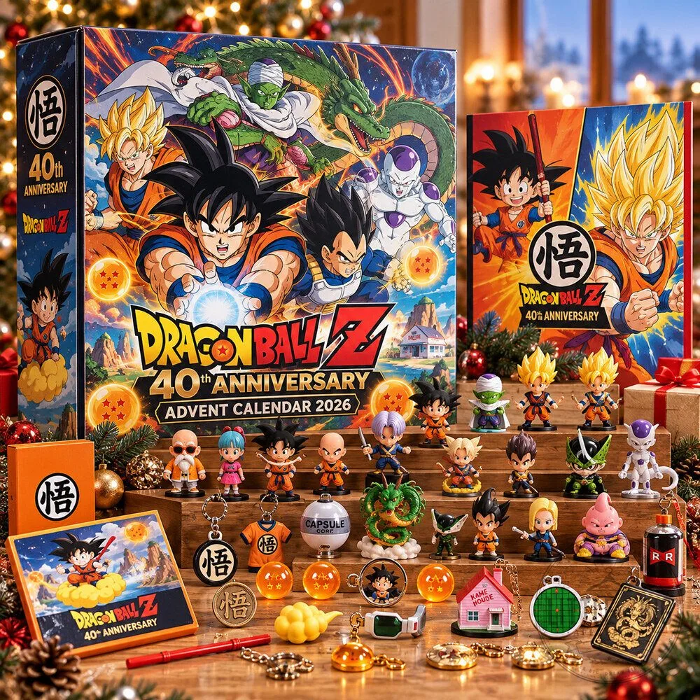 "Top 2026 Limited Edition Collectibles: DBZ, Crocs, and Resident Evil" 28 DBZ Dragon Ball 40th Anniversary Advent Calendar 2026