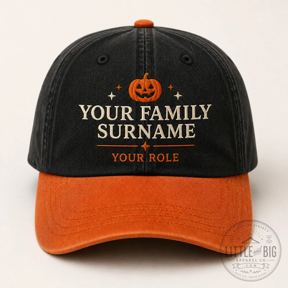 Personalized Spooky Crew Family Cap Matching Halloween Hats