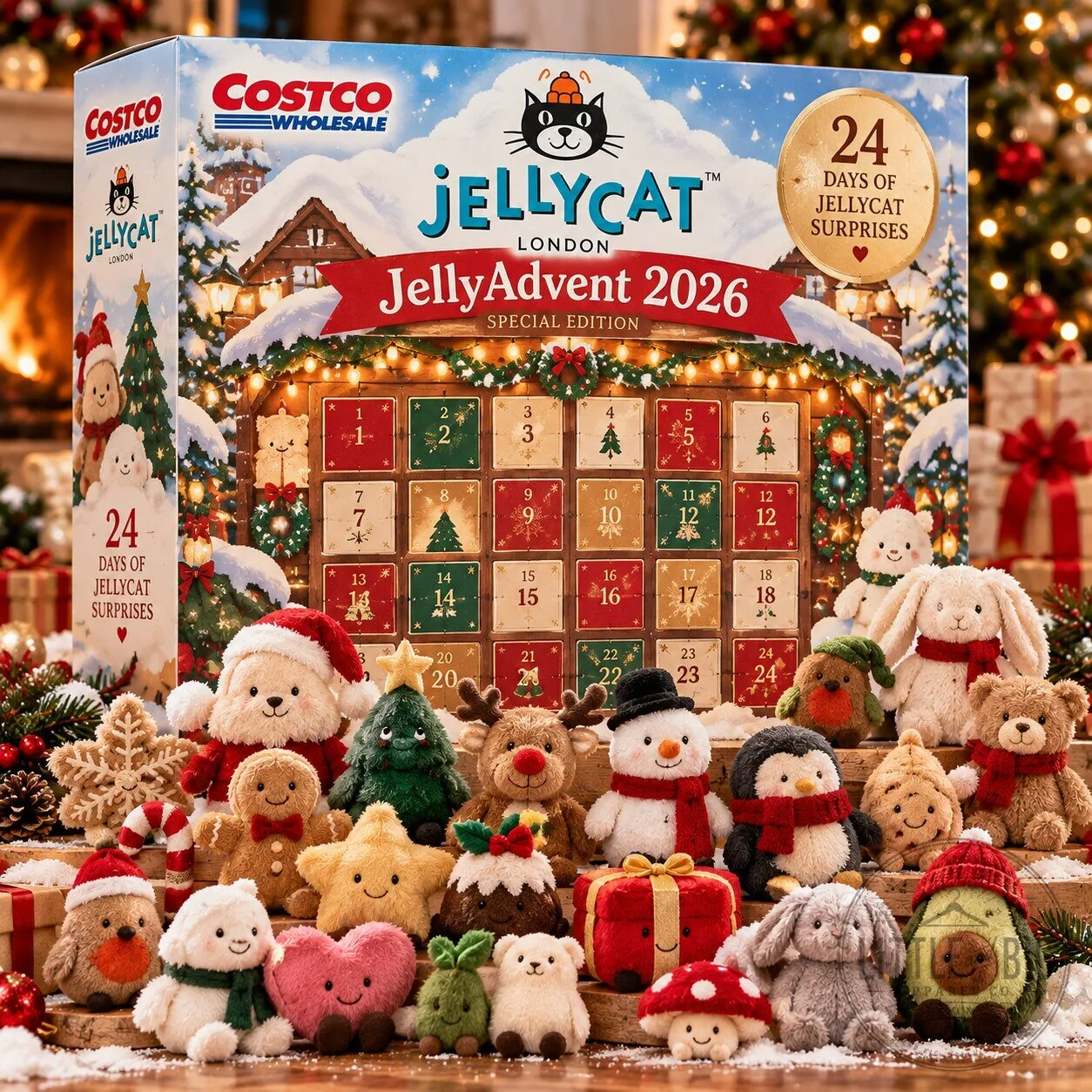 Costco Jellycat JellyAdvent 2026 Special Edition 2026 Advent Calendar