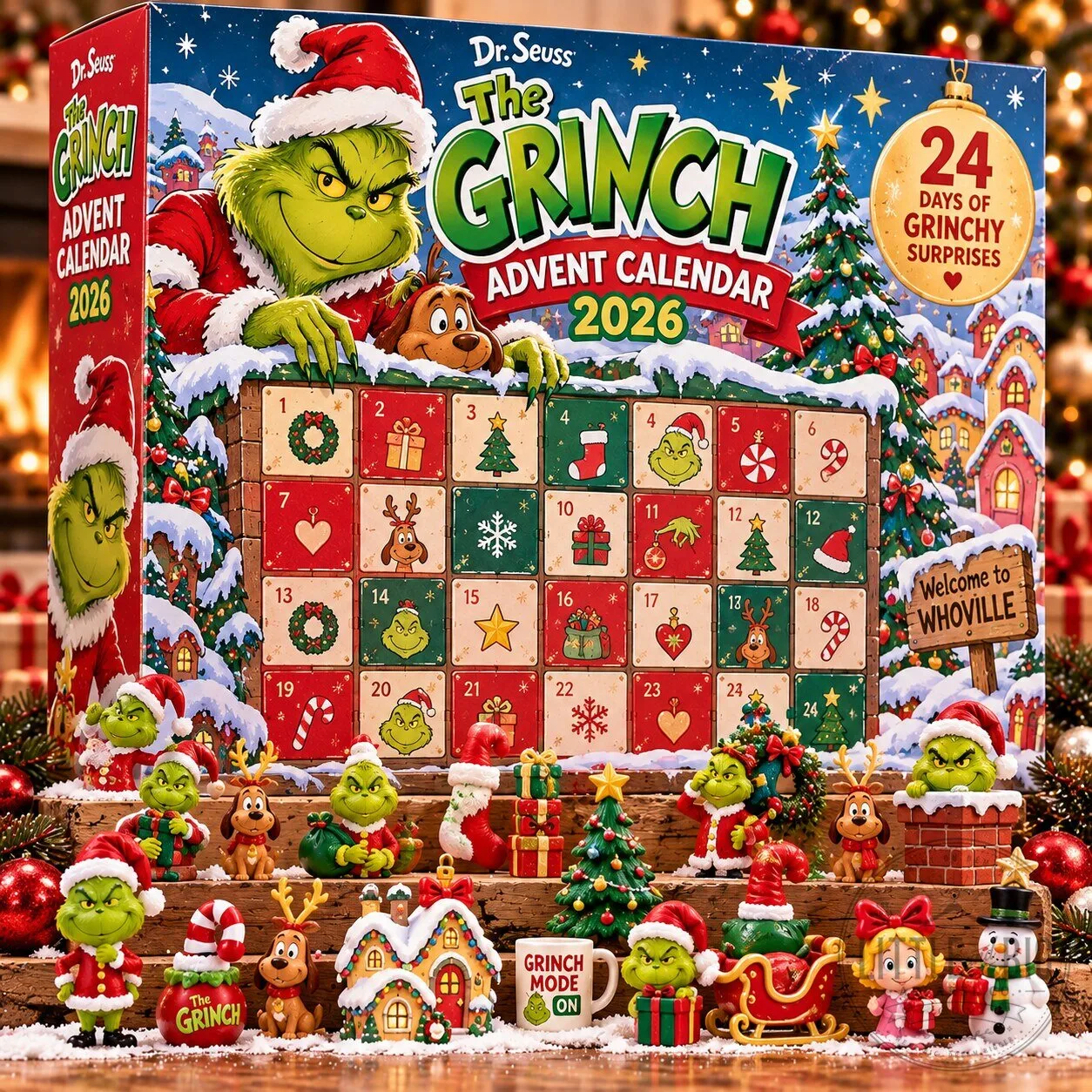 Grinch Advent Advent Calendar 2026 Gifting For Friend